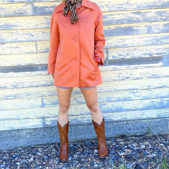 Valentines coat with heart buttons, Vintage Deer Tapestry Jacket - Picture 5 of 7